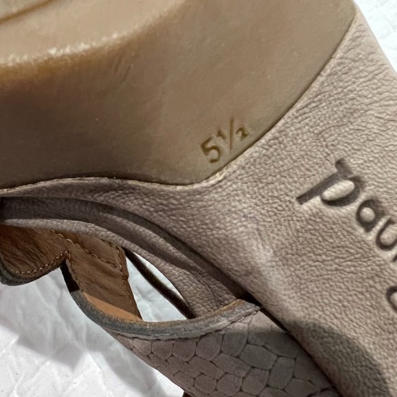 PAUL GREEN 'Hana' Taupe Lace-Up Heel Sandals - Size 8 (UK 5.5) - Picture 8 of 8